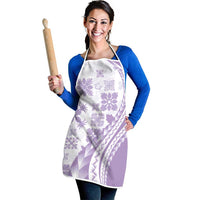 Purple Hawaiian Quilt Pattern Apron Mixed Polynesian Tribal Arty - Polynesian Pride