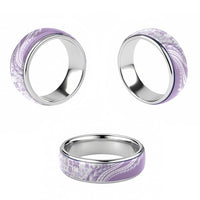 Purple Hawaiian Quilt Pattern Classic Ring Mixed Polynesian Tribal Arty LT9 - Polynesian Pride