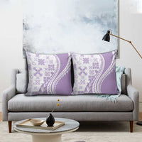Purple Hawaiian Quilt Pattern Pillow Cover Mixed Polynesian Tribal Arty - Polynesian Pride