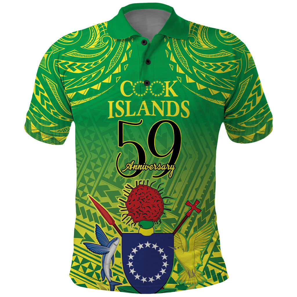Cook Islands Constitution Day Polo Shirt Kuki Airani Since 1965