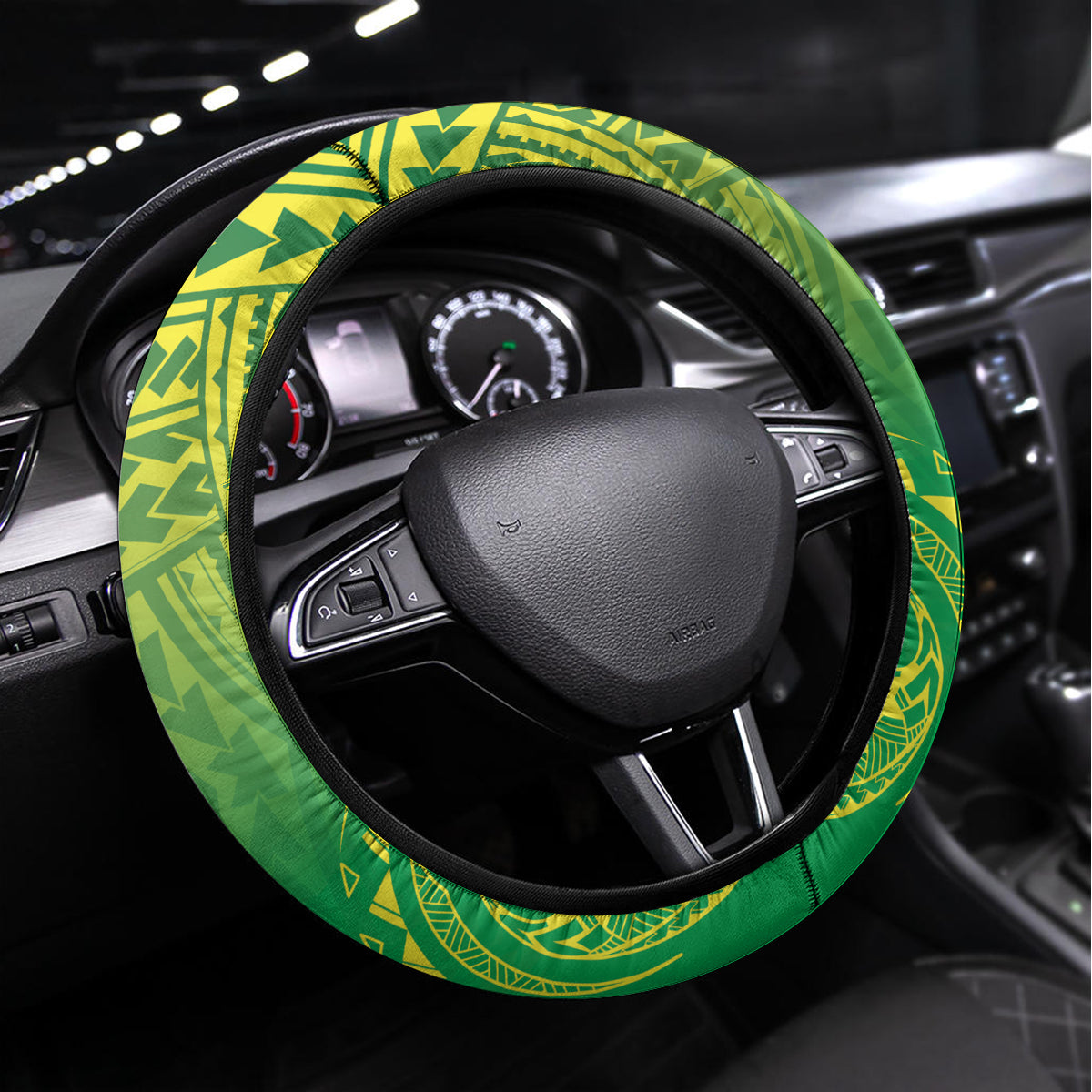 Cook Islands Constitution Day Steering Wheel Cover Kuki Airani Since 1965