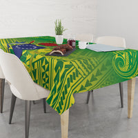 Cook Islands Constitution Day Tablecloth Kuki Airani Since 1965
