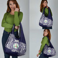 Personalised Tonga Sia'atoutai Theological College Grocery Bag Since 1948 Special Kupesi Pattern