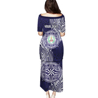 Personalised Tonga Sia'atoutai Theological College Puletasi Since 1948 Special Kupesi Pattern