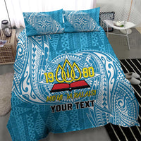 Personalised Tonga Lavengamalie College Bedding Set Since 1980 Special Kupesi Pattern