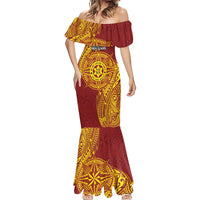 Personalised Tonga Niuatoputapu High School Mermaid Dress Special Kupesi Pattern