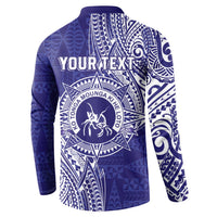 Personalised Tonga Queen Salote College Button Sweatshirt Kolisi Fefine 1926 Special Kupesi Pattern