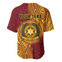Personalised Tonga Vava'u High School Baseball Jersey Since 1985 Special Kupesi Pattern LT9 - Polynesian Pride