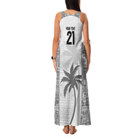Custom Fiji Rugby Family Matching Tank Maxi Dress and Hawaiian Shirt History Champions World Cup 7s - White