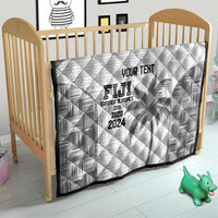 Custom Fiji Rugby Quilt History Champions World Cup 7s - White