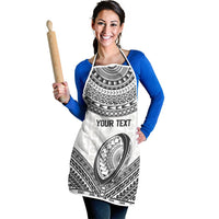 Custom Rugby Fiji National Heritage Apron White Traditional Masi Inspired