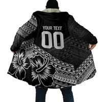 Custom Rugby Fiji Cloak Black Traditional Masi Inspired