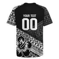 Custom Rugby Fiji Rugby Jersey Black Traditional Masi Inspired