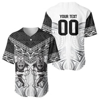 Custom Rugby New Zealand Black Fern Baseball Jersey Niho Taniwha Inspired