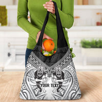 Custom Rugby New Zealand Black Fern Grocery Bag Niho Taniwha Inspired