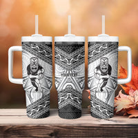 Custom Rugby New Zealand Black Fern Tumbler With Handle Niho Taniwha Inspired