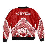Tonga Rugby Bomber Jacket Proud Tongan Ngatu Kupesi World Cup 2023 No1 LT9 - Polynesian Pride
