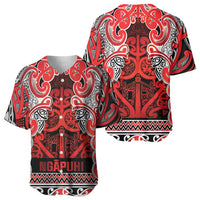 Aotearoa Iwi Ngapuhi Baseball Jersey Maori Wharenui House Tribal Pattern