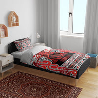 Aotearoa Iwi Ngapuhi Bedding Set Maori Wharenui House Tribal Pattern
