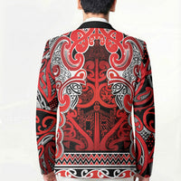 Aotearoa Iwi Ngapuhi Blazer Maori Wharenui House Tribal Pattern