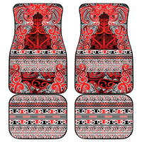 Aotearoa Iwi Ngapuhi Car Mats Maori Wharenui House Tribal Pattern