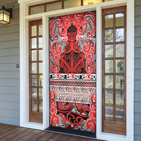 Aotearoa Iwi Ngapuhi Door Cover Maori Wharenui House Tribal Pattern