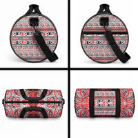 Aotearoa Iwi Ngapuhi Duffle Bag Maori Wharenui House Tribal Pattern