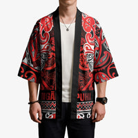 Aotearoa Iwi Ngapuhi Kimono Maori Wharenui House Tribal Pattern