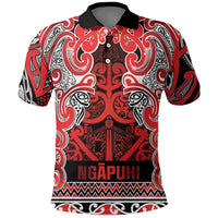 Aotearoa Iwi Ngapuhi Polo Shirt Maori Wharenui House Tribal Pattern