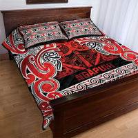 Aotearoa Iwi Ngapuhi Quilt Bed Set Maori Wharenui House Tribal Pattern