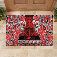 Aotearoa Iwi Ngapuhi Rubber Doormat Maori Wharenui House Tribal Pattern