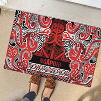 Aotearoa Iwi Ngapuhi Rubber Doormat Maori Wharenui House Tribal Pattern