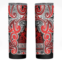 Aotearoa Iwi Ngapuhi Skinny Tumbler Maori Wharenui House Tribal Pattern
