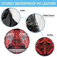 Aotearoa Iwi Ngapuhi Spare Tire Cover Maori Wharenui House Tribal Pattern
