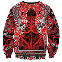 Aotearoa Iwi Ngapuhi Sweatshirt Maori Wharenui House Tribal Pattern