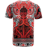 Aotearoa Iwi Ngapuhi T Shirt Maori Wharenui House Tribal Pattern