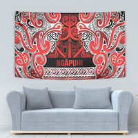 Aotearoa Iwi Ngapuhi Tapestry Maori Wharenui House Tribal Pattern