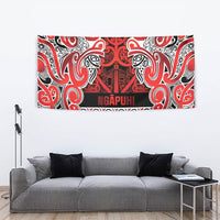 Aotearoa Iwi Ngapuhi Tapestry Maori Wharenui House Tribal Pattern