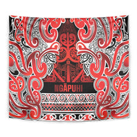 Aotearoa Iwi Ngapuhi Tapestry Maori Wharenui House Tribal Pattern