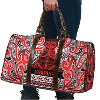 Aotearoa Iwi Ngapuhi Travel Bag Maori Wharenui House Tribal Pattern