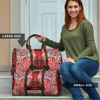 Aotearoa Iwi Ngapuhi Travel Bag Maori Wharenui House Tribal Pattern