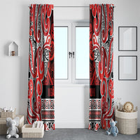Aotearoa Iwi Ngapuhi Window Curtain Maori Wharenui House Tribal Pattern