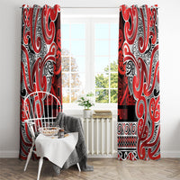 Aotearoa Iwi Ngapuhi Window Curtain Maori Wharenui House Tribal Pattern