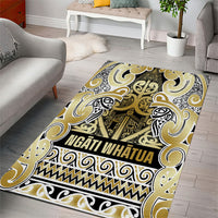Aotearoa Iwi Ngati Whatua Area Rug Maori Wharenui House Tribal Pattern