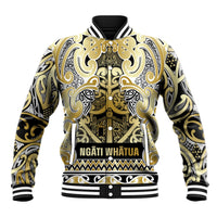 Aotearoa Iwi Ngati Whatua Baseball Jacket Maori Wharenui House Tribal Pattern