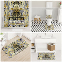 Aotearoa Iwi Ngati Whatua Bathroom Set Maori Wharenui House Tribal Pattern