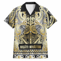 Aotearoa Iwi Ngati Whatua Hawaiian Shirt Maori Wharenui House Tribal Pattern