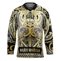 Aotearoa Iwi Ngati Whatua Hockey Jersey Maori Wharenui House Tribal Pattern
