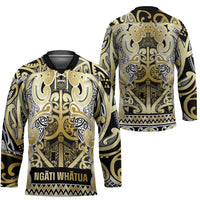 Aotearoa Iwi Ngati Whatua Hockey Jersey Maori Wharenui House Tribal Pattern