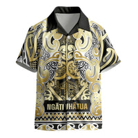 Aotearoa Iwi Ngati Whatua Kid Hawaiian Shirt Maori Wharenui House Tribal Pattern